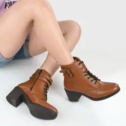 Lace-Up Ankle-Length Boots-image-4