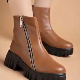 Women Ankle-Length Boots with Zip-Closure-image-54