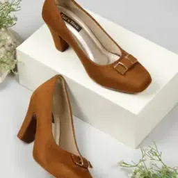 Women Heeled Pumps with Suede Upper-image-64