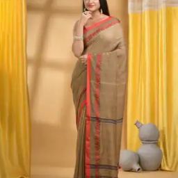 Loveria Woven Cotton Saree with Blouse Piece Saree-image-28