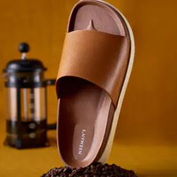 Men Colourblock Round-Toe Slides-13
