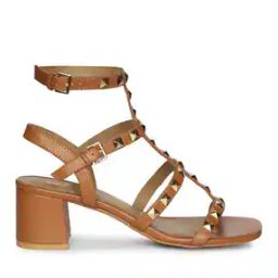 Women Chunky Heeled Sandals with Buckle Closure-24