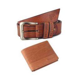 Logo Embossed Bi-Fold Wallet & Belt-31