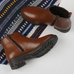 Women Ankle-Length Anti Skid Boots with Zip Closure-image-6