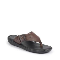fausto Men Flip Flops with PU Upper image 1