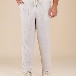 Men Flat Front Relaxed Fit Chinos with Drawstrings Waist-image-24