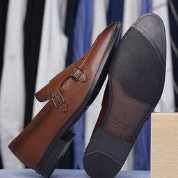 Men Slip-On Monks with Metal Accent-image-30