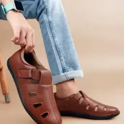 woakers Men Slip-On Shoe Sandals with Velcro-Strap-picture-18