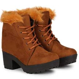 Women Ankle-Length Boots with Suede Upper-image-95