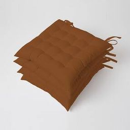 Pack of 4 Cotton Square Chair Cushions-26
