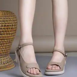 Women Chunky Heeled Sandals with Ankle Strap-50