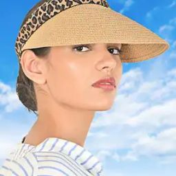 Women Sun Hat with Pearl Accent-image-32
