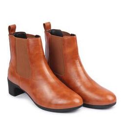 Ankle-Length Boots with Pull-Up Tabs-image-0