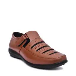 Men Perforated Slip-On Sandals-image-38