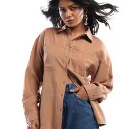 Oversized Shacket with Patch Pockets-image-27