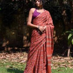 Floral Print Cotton Saree-image-63
