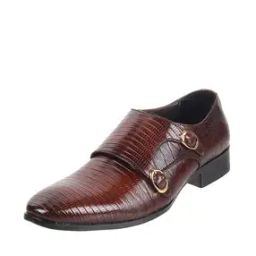 Men Croc-Embossed Dual-Strap Monks-image-44