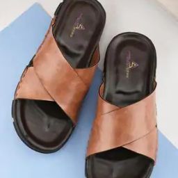 Men Flip Flops with Faux leather upper-50