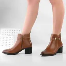 Women Ankle-Length Boots with Zip Closure-picture-33