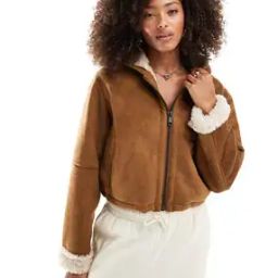 Hooded Shearling Jacket-43
