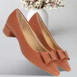 Women Pointed-Toe Pumps with Bow Accent-image-77