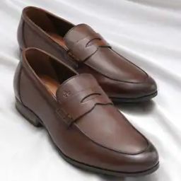 Men Round-Toe Leather Penny Loafers-image-97