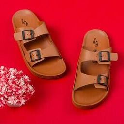 Men Regular Fit Flip Flops with Slides-16