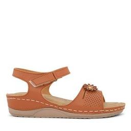 Women Round-Toe Sandals with Velcro Fastening-image-25