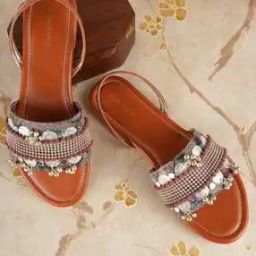 Embellished Slingback Flat Sandals-image-38