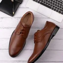 Men Perforated Round-Toe Derbys-14