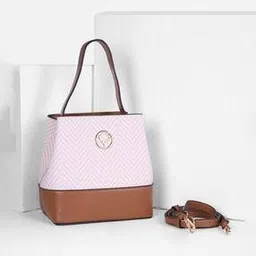 allen solly Women Colourblock Structured Satchel-picture-16