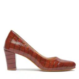 Pointed-Toe Chunky Heeled Shoes-image-15