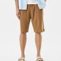 Men Mid-Rise City Shorts with Elasticated Drawstring Waist-picture-4
