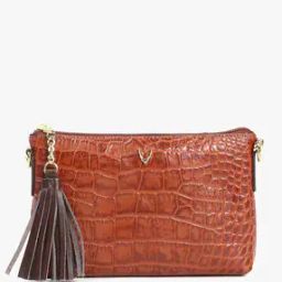 Reptilian Pattern Zipped Wallet with Chain Strap-image-54