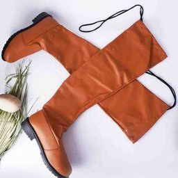 Women Slip-On Knee-Length Boots-image-24