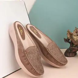 Women Flat Sandals with Faux Leather Upper-image-99