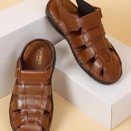 Men Fisherman Sandals with Velcro Fastening-image-42