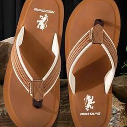 Men Typographic Print Round-Toe T-Strap Flip-Flops-image-14