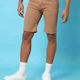 Denim Shorts with Insert Pockets-image-70