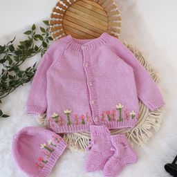 Woonie Unisex Kids Floral Cardigan-picture-42