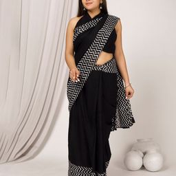 NIKHILAM Leheriya Pure Cotton Handloom Ikat Saree-14