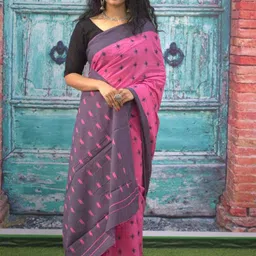NIKHILAM Pure Cotton Handloom Block Print Saree-39
