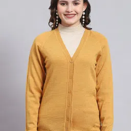 Monte Carlo V-Neck Woolen Cardigan-image-96