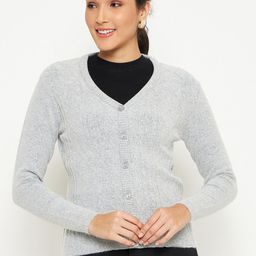Duke Self Design Acrylic Cardigan-16