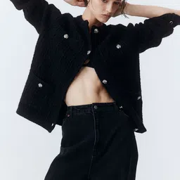 H&M Textured-Knit Cardigan-48