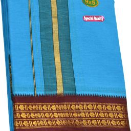 TUNI MANI "NAMO" 9 x 5 Panchakacham Woven Men Dhoti-image-70
