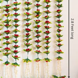 BS AMOR Green & Red Set Of 2 Hanging Latkan Strings image 2