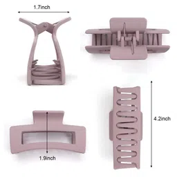Xivir Set of 3 Rectangle Claw Clips image 2