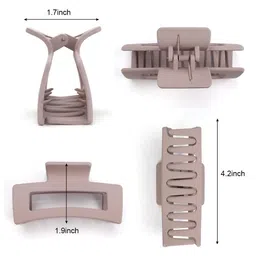 Xivir Set of 3 Rectangle Claw Clips image 3