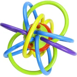 niyanetail Sensory Teething Ring Toys Loops Silicone Rings Loop Teether for Baby Teether image 5